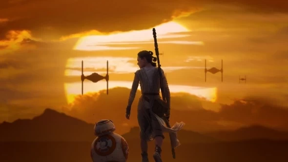 rey  bb 8 star wars the force awakens-HD-1600x900