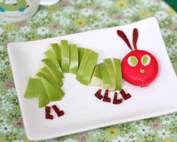 Σνακ από πράσινο μήλο και τυρί