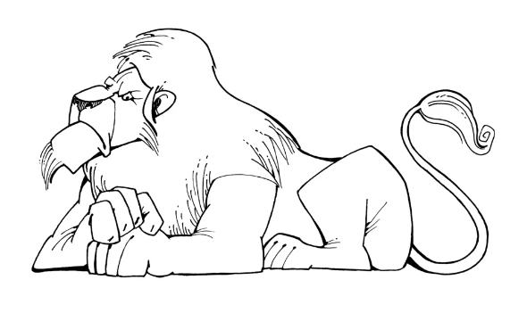 Ζωγραφική-Λιοντάρι